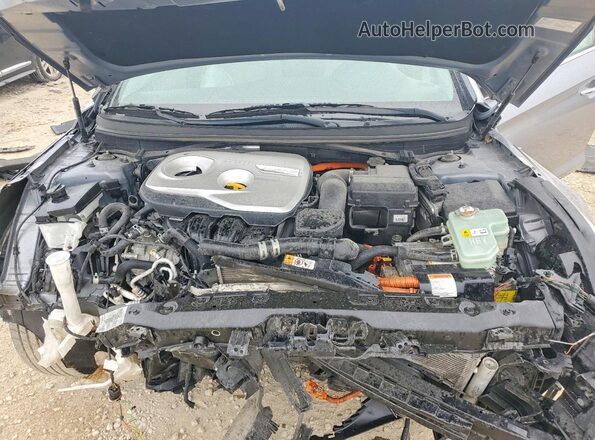 KMHE24L13GA032971 2016 HYUNDAI SONATA Silver Rear interior view