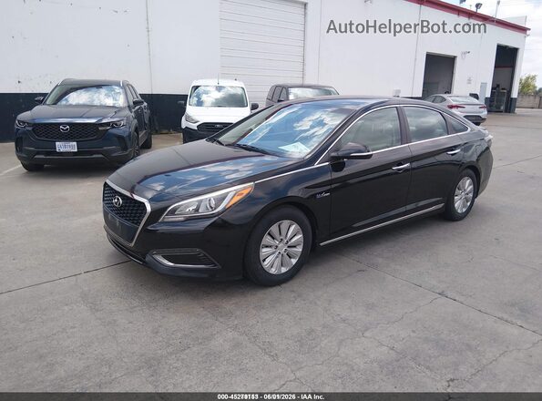 KMHE24L13GA035224 2016 HYUNDAI SONATA HYBRID Black 