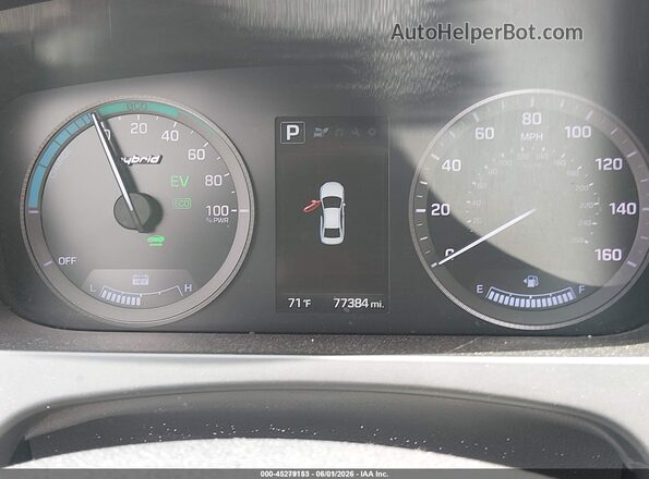 KMHE24L13GA035224 2016 HYUNDAI SONATA HYBRID Black 