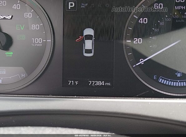 KMHE24L13GA035224 2016 HYUNDAI SONATA HYBRID Black 