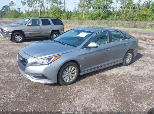 KMHE24L14GA019081 2016 HYUNDAI SONATA HYBRID Gray 