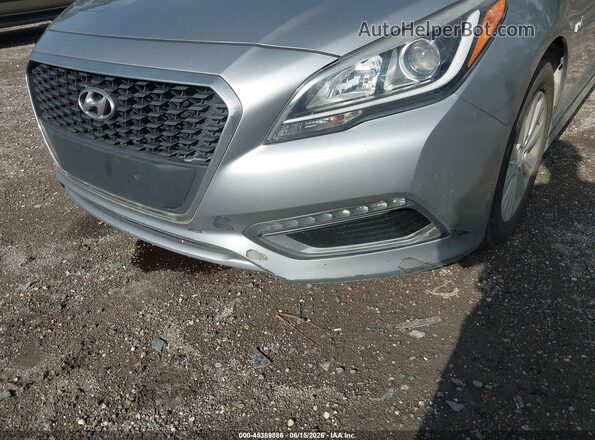 KMHE24L14GA019081 2016 HYUNDAI SONATA HYBRID Gray 
