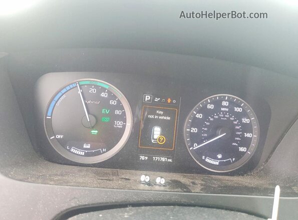 KMHE24L14GA025494 2016 HYUNDAI SONATA Silver Instrument cluster view