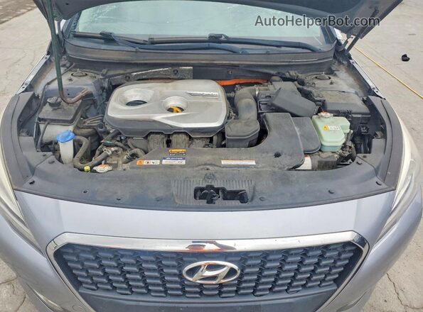 KMHE24L14GA025494 2016 HYUNDAI SONATA Silver Rear interior view