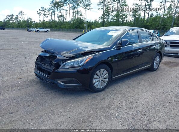 KMHE24L15GA012768 2016 HYUNDAI SONATA HYBRID Black 