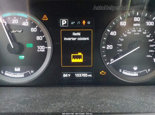 KMHE24L15GA015346 2016 HYUNDAI SONATA HYBRID Silver 