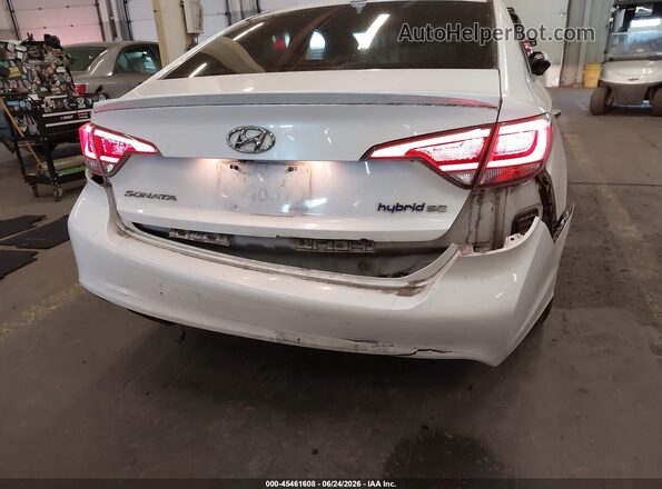KMHE24L15GA023379 2016 HYUNDAI SONATA HYBRID White Вид спереду