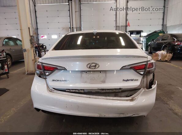 KMHE24L15GA023379 2016 HYUNDAI SONATA HYBRID White 