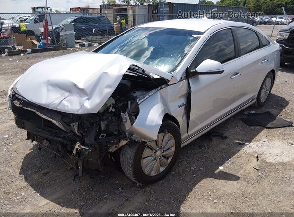 KMHE24L15GA039159 2016 HYUNDAI SONATA HYBRID Silver Передня ліва чверть
