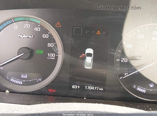 KMHE24L15GA039159 2016 HYUNDAI SONATA HYBRID Silver 