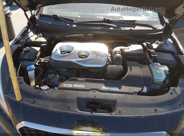 KMHE24L16GA041518 2016 HYUNDAI SONATA HYBRID Black უკანა ხედი