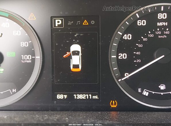 KMHE24L16GA041518 2016 HYUNDAI SONATA HYBRID Black 