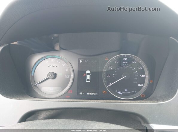KMHE24L16HA059762 2017 HYUNDAI SONATA HYBRID Gray Հետևի նստատեղերի տեսք