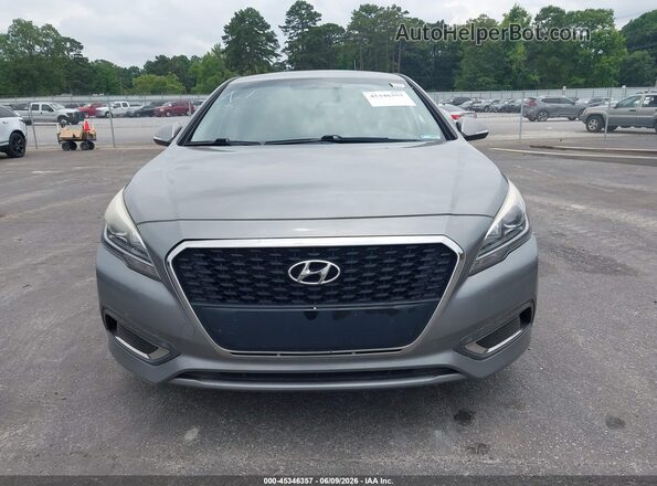 KMHE24L16HA059762 2017 HYUNDAI SONATA HYBRID Gray Սարքավորումների վահանակի տեսք