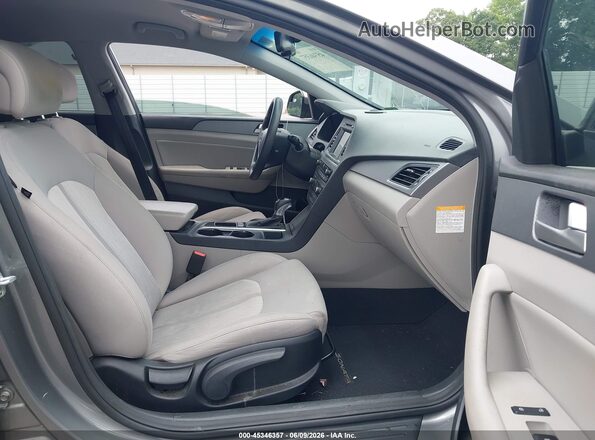 KMHE24L16HA059762 2017 HYUNDAI SONATA HYBRID Gray Սալոնի դիմացի տեսք