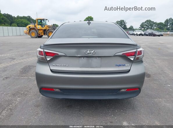 KMHE24L16HA059762 2017 HYUNDAI SONATA HYBRID Gray 