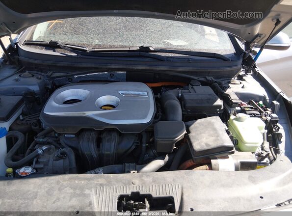 KMHE24L17HA046700 2017 HYUNDAI SONATA HYBRID Silver Vista trasera