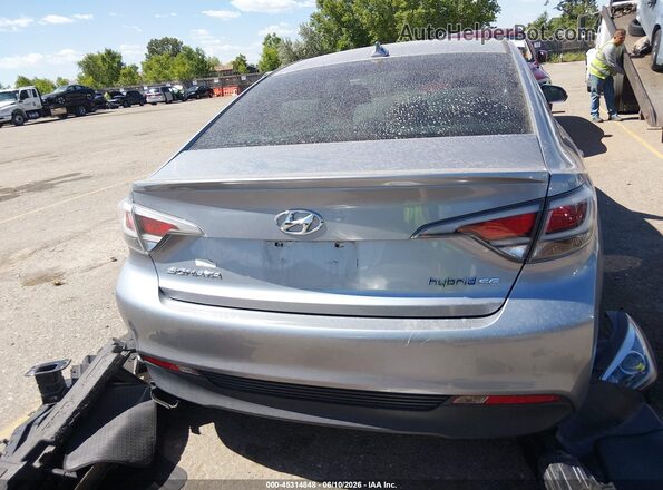 KMHE24L17HA046700 2017 HYUNDAI SONATA HYBRID Silver 