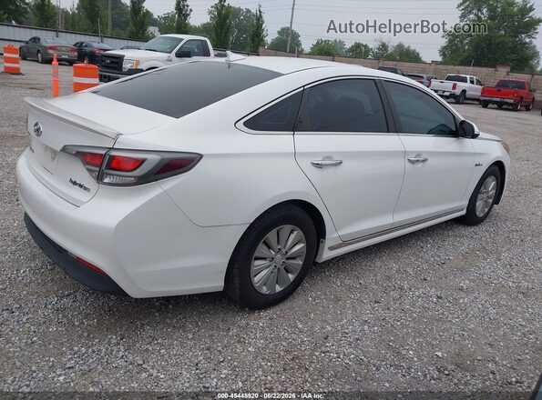 KMHE24L18GA015468 2016 HYUNDAI SONATA HYBRID White უკანა მარჯვენა