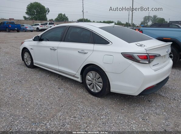 KMHE24L18GA015468 2016 HYUNDAI SONATA HYBRID White უკანა მარცხენა