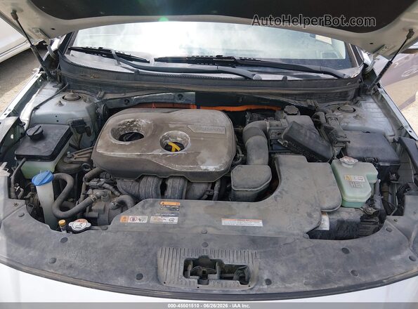 KMHE24L18GA022095 2016 HYUNDAI SONATA HYBRID Silver უკანა ხედი