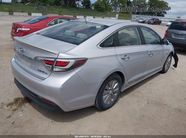 KMHE24L18GA022095 2016 HYUNDAI SONATA HYBRID Silver უკანა მარჯვენა