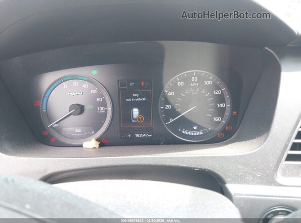 KMHE24L18GA038202 2016 HYUNDAI SONATA HYBRID Silver Вид задніх сидінь
