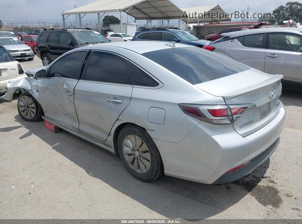 KMHE24L18GA038202 2016 HYUNDAI SONATA HYBRID Silver Задня ліва чверть