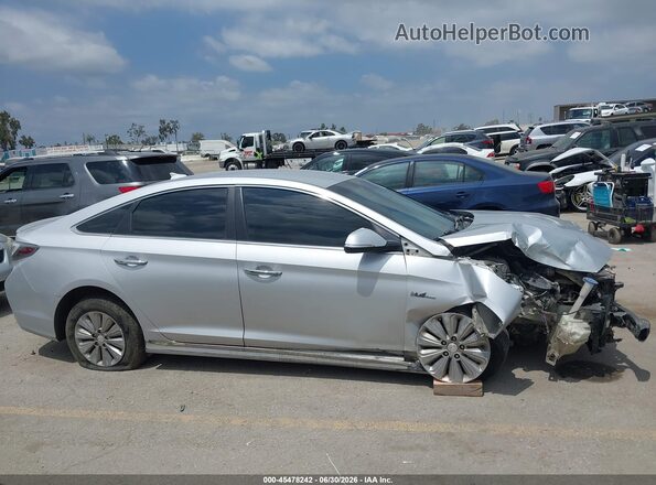 KMHE24L18GA038202 2016 HYUNDAI SONATA HYBRID Silver Вид щитка приладів