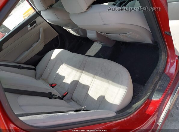 KMHE24L19GA016113 2016 HYUNDAI SONATA HYBRID Red VIN კოდის სტიკერის ხედი