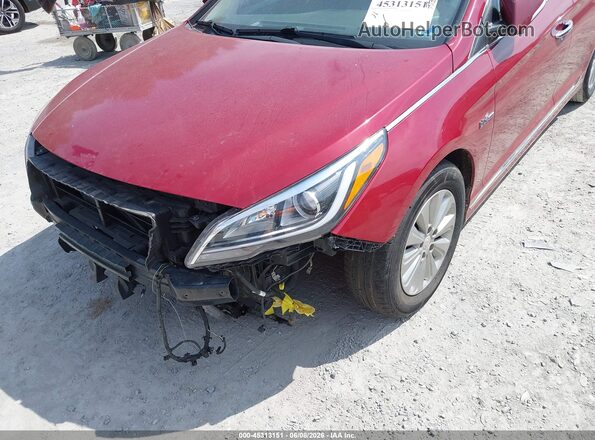 KMHE24L19GA016113 2016 HYUNDAI SONATA HYBRID Red 
