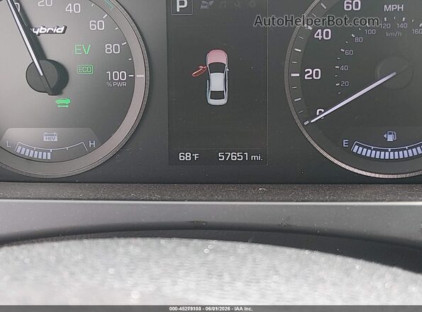 KMHE24L1XGA035222 2016 HYUNDAI SONATA HYBRID Black 