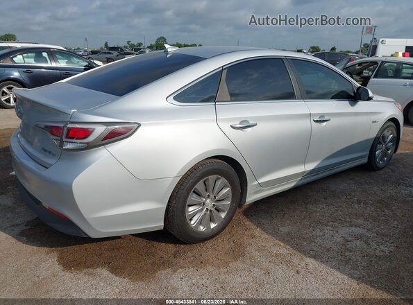 KMHE24L30HA063033 2017 HYUNDAI SONATA HYBRID Silver Задня права чверть