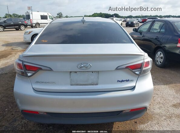 KMHE24L30HA063033 2017 HYUNDAI SONATA HYBRID Silver 