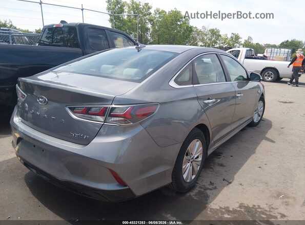 KMHE24L30JA082932 2018 HYUNDAI SONATA HYBRID Серый Задняя правая четверть