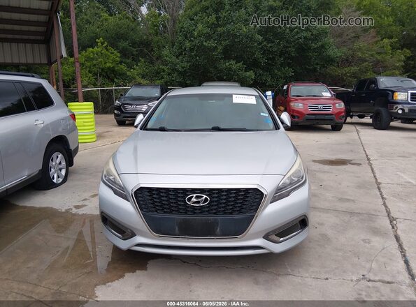 KMHE24L31HA075658 2017 HYUNDAI SONATA HYBRID Silver 