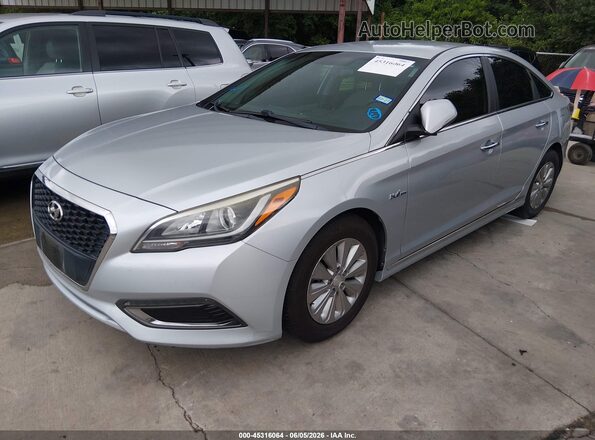 KMHE24L31HA075658 2017 HYUNDAI SONATA HYBRID Silver 