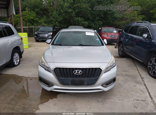 KMHE24L31HA075658 2017 HYUNDAI SONATA HYBRID Silver 