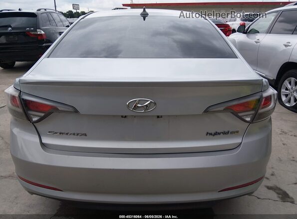 KMHE24L31HA075658 2017 HYUNDAI SONATA HYBRID Silver 