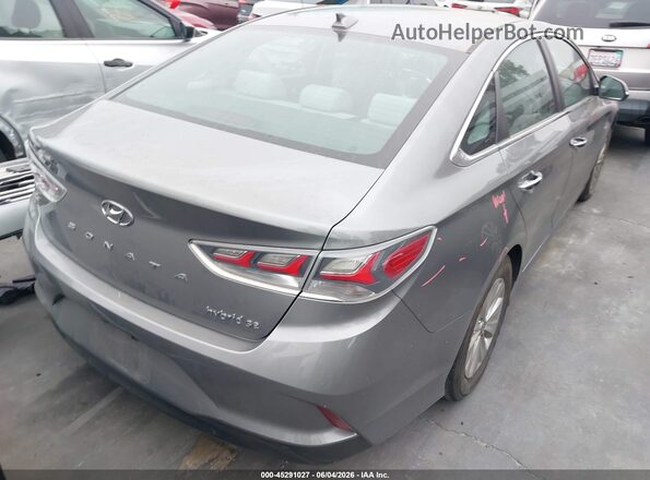 KMHE24L34JA083369 2018 HYUNDAI SONATA HYBRID Silver უკანა მარჯვენა