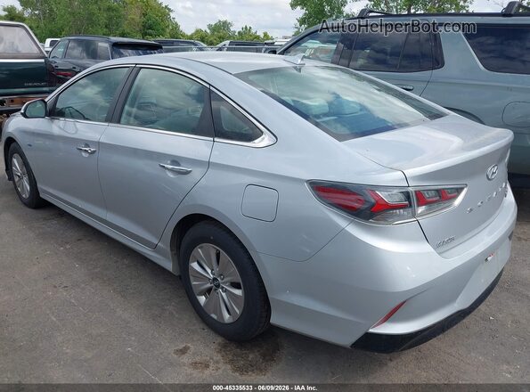 KMHE24L34KA091196 2019 HYUNDAI SONATA HYBRID Gray Задня ліва чверть