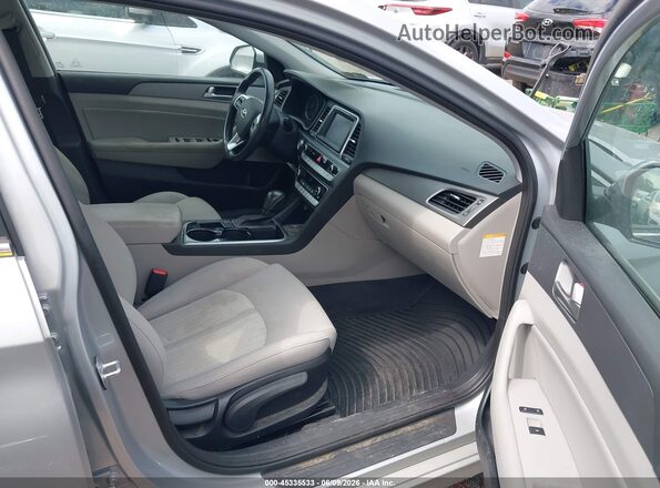 KMHE24L34KA091196 2019 HYUNDAI SONATA HYBRID Gray Вид салону спереду