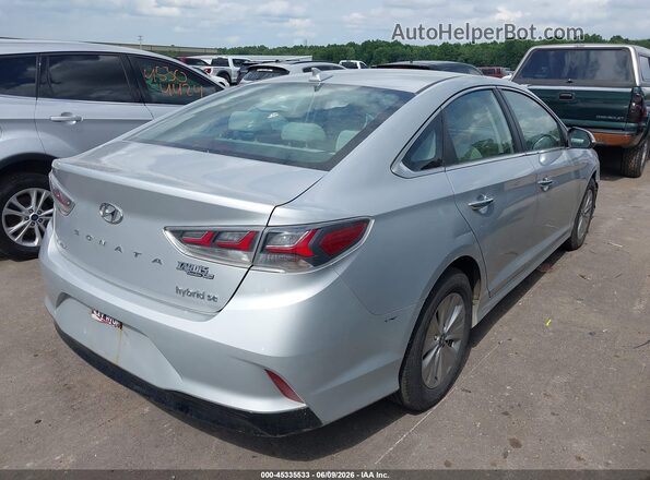 KMHE24L34KA091196 2019 HYUNDAI SONATA HYBRID Gray Задня права чверть