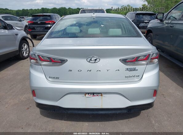 KMHE24L34KA091196 2019 HYUNDAI SONATA HYBRID Gray 