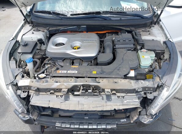 KMHE24L35HA065523 2017 HYUNDAI SONATA HYBRID White Vista trasera