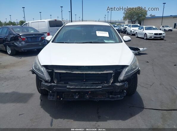 KMHE24L35HA065523 2017 HYUNDAI SONATA HYBRID White Vista interior trasera