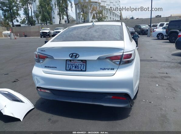 KMHE24L35HA065523 2017 HYUNDAI SONATA HYBRID White 
