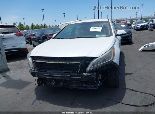 KMHE24L35HA065523 2017 HYUNDAI SONATA HYBRID White 