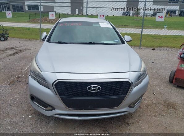 KMHE24L35HA070866 2017 HYUNDAI SONATA HYBRID Серебряный Вид щитка приборов
