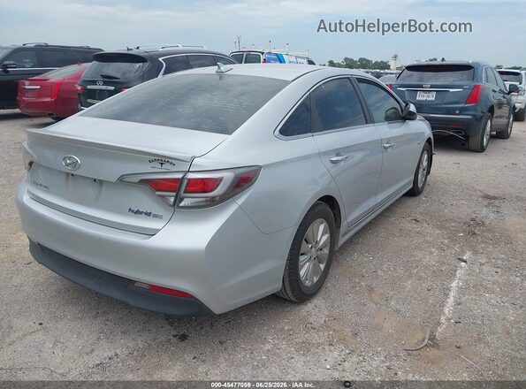 KMHE24L35HA070866 2017 HYUNDAI SONATA HYBRID Серебряный Задняя правая четверть